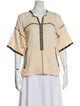 Isabel Marant V-Neck Three-Quarter Sleeve Blouse