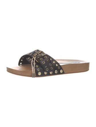 Isabel Marant Leather Printed Slides