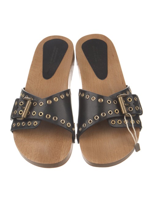 Isabel Marant Leather Printed Slides