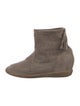 Isabel Marant Suede Lasercut Accents Boots
