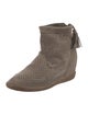 Isabel Marant Suede Lasercut Accents Boots