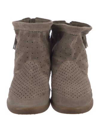 Isabel Marant Suede Lasercut Accents Boots