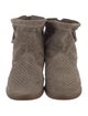 Isabel Marant Suede Lasercut Accents Boots