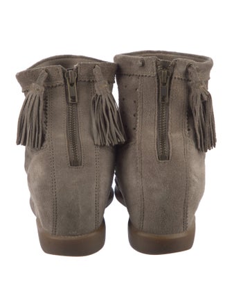 Isabel Marant Suede Lasercut Accents Boots