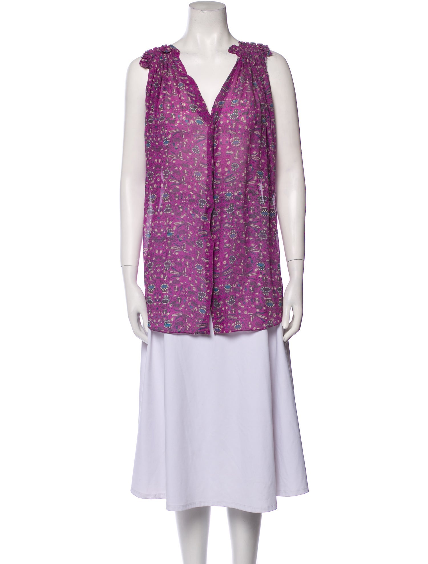 Isabel Marant Silk Paisley Print Tunic