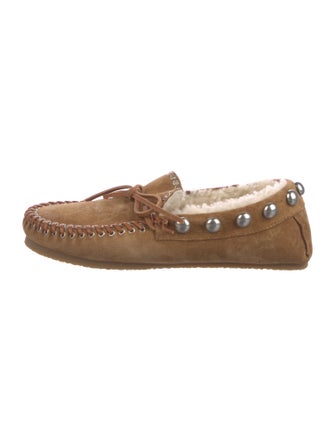 Isabel Marant Suede Bow Accents Moccasins