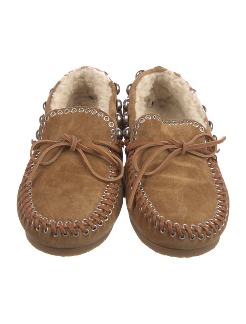 Isabel Marant Suede Bow Accents Moccasins