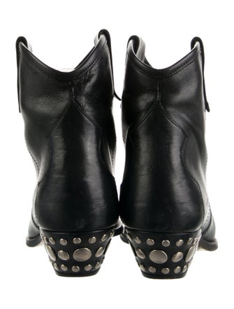 Isabel Marant Leather Studded Accents Western Boots