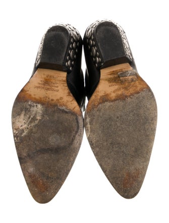 Isabel Marant Leather Studded Accents Western Boots