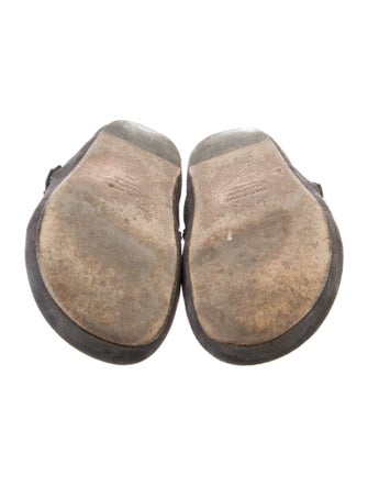 Isabel Marant Suede Fur Trim Mules
