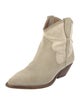 Isabel Marant Suede Colorblock Pattern Western Boots