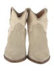 Isabel Marant Suede Colorblock Pattern Western Boots