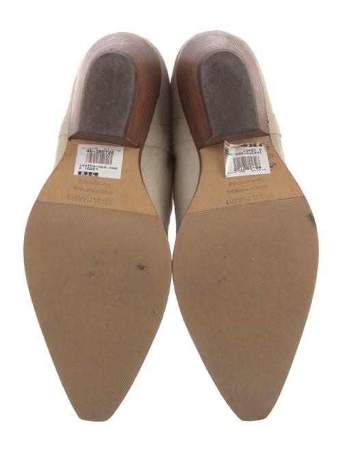 Isabel Marant Suede Colorblock Pattern Western Boots