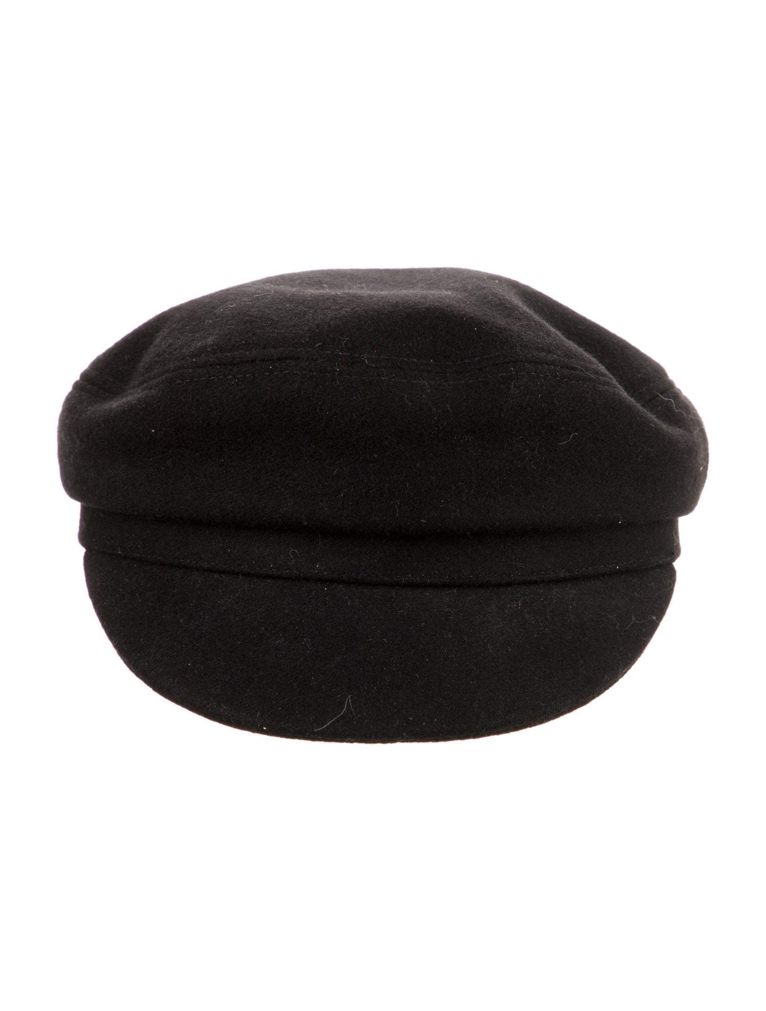 Isabel Marant Wool Blend Newsboy Hat - Black Hats