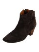 Isabel Marant Suede Colorblock Pattern Western Boots