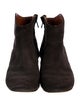 Isabel Marant Suede Colorblock Pattern Western Boots
