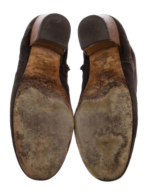 Isabel Marant Suede Colorblock Pattern Western Boots