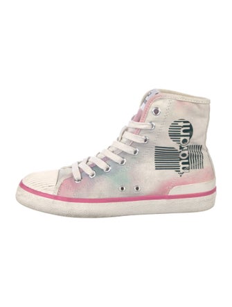 Isabel Marant Canvas Printed Sneakers