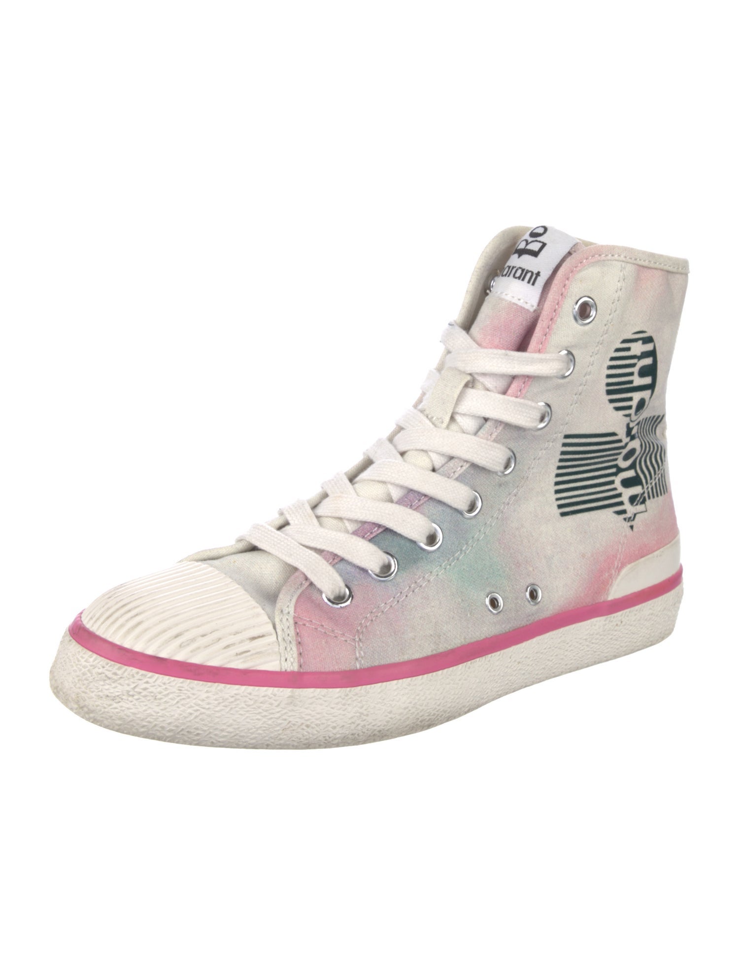 Isabel Marant Canvas Printed Sneakers