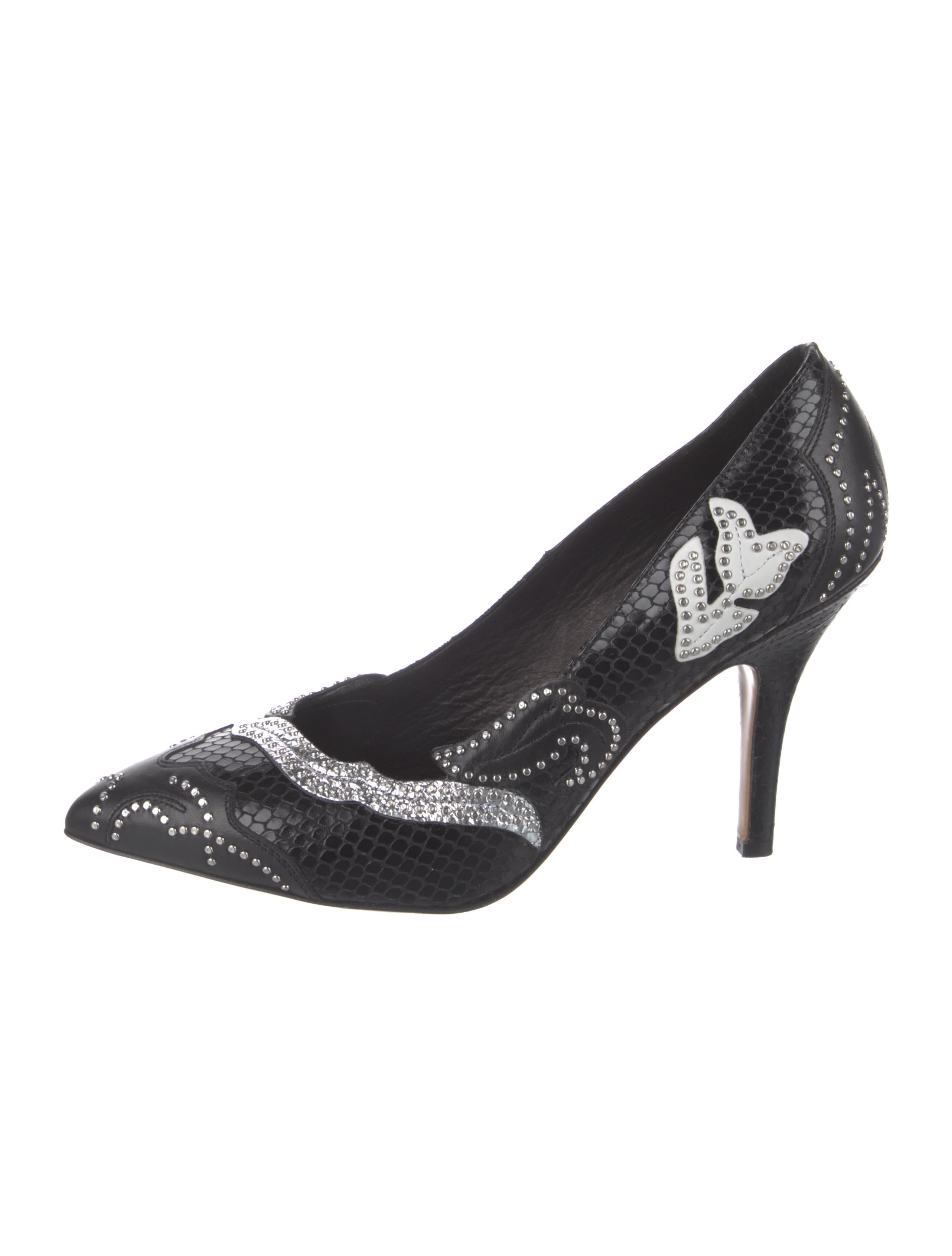 Isabel Marant Leather Studded Accents Pumps