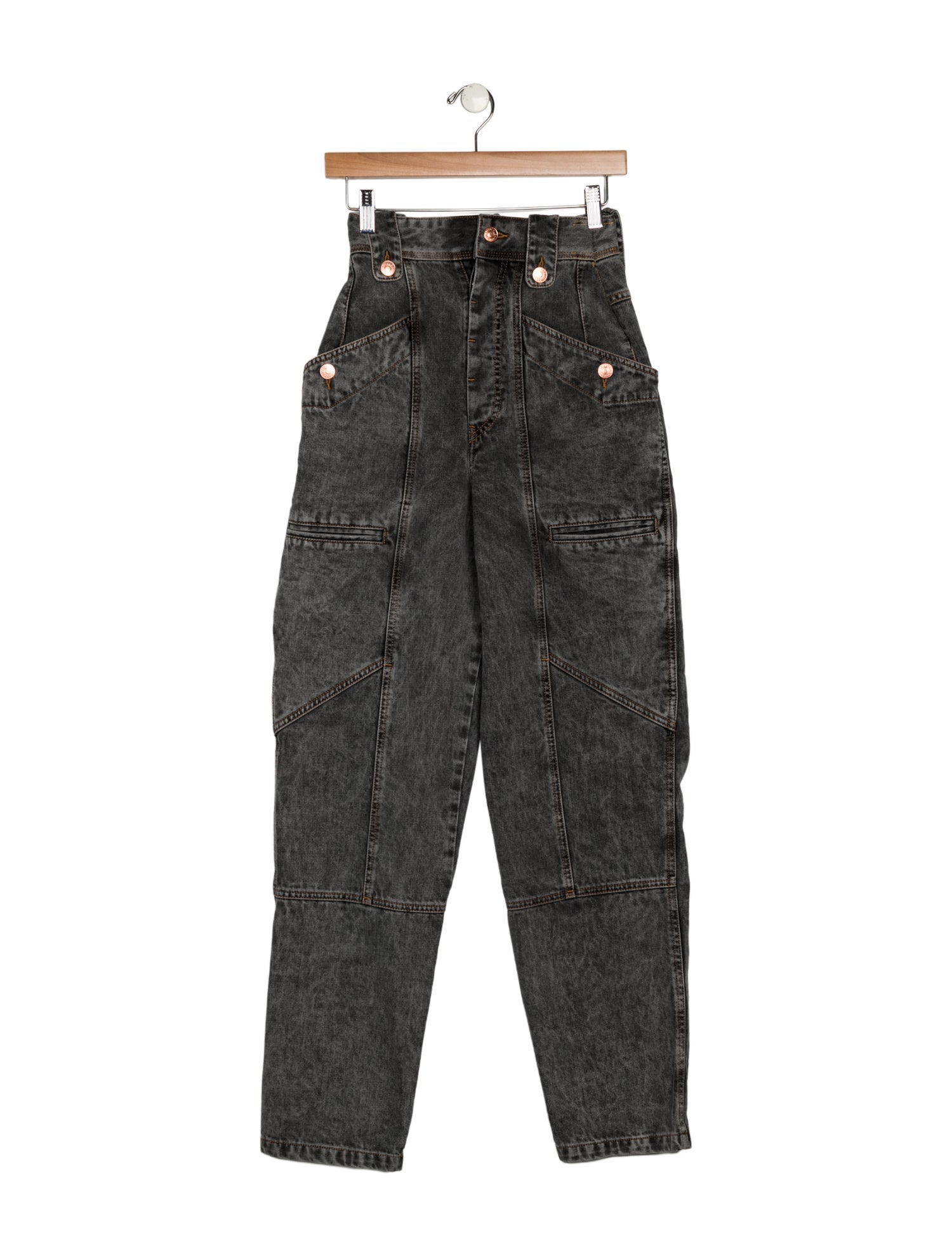 Isabel Marant High-Rise Straight Leg Jeans