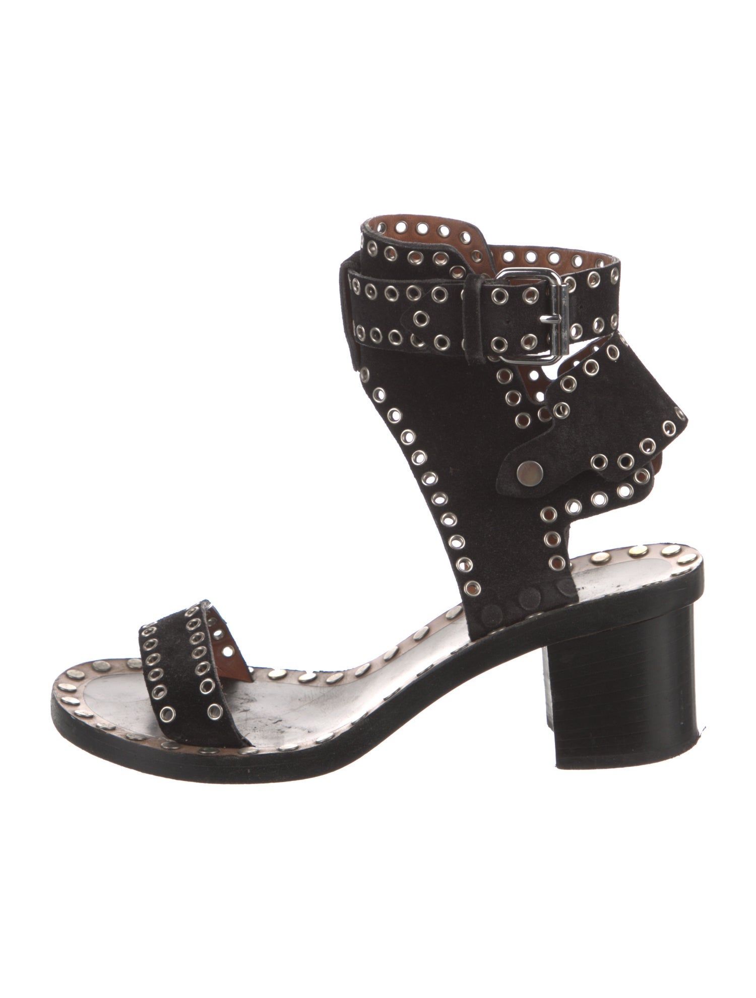 Isabel Marant Suede Studded Accents Gladiator Sandals