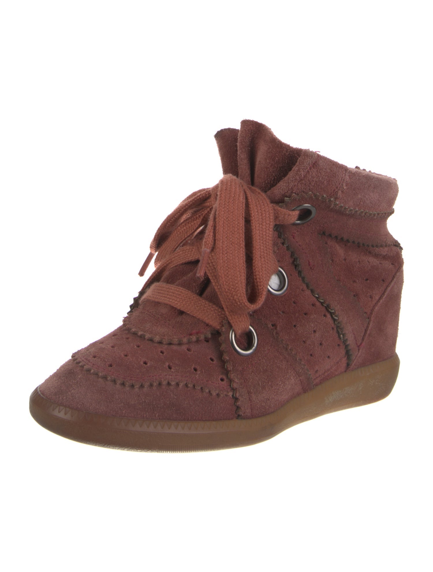 Isabel Marant Suede Wedge Sneakers