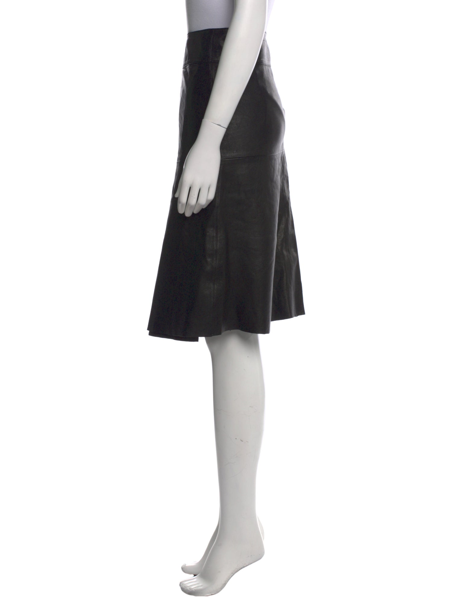 Isabel Marant Lambskin Knee-Length Skirt