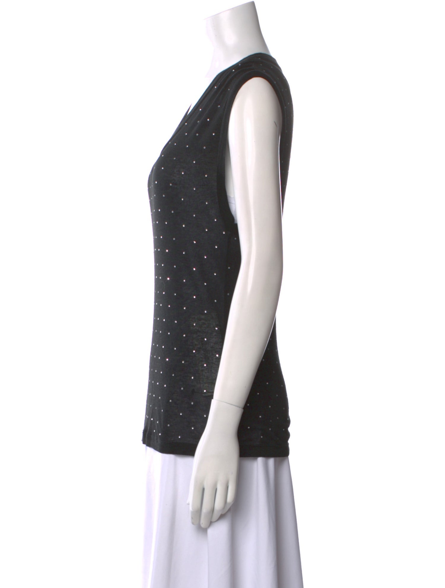 Isabel Marant Polka Dot Print Scoop Neck Top
