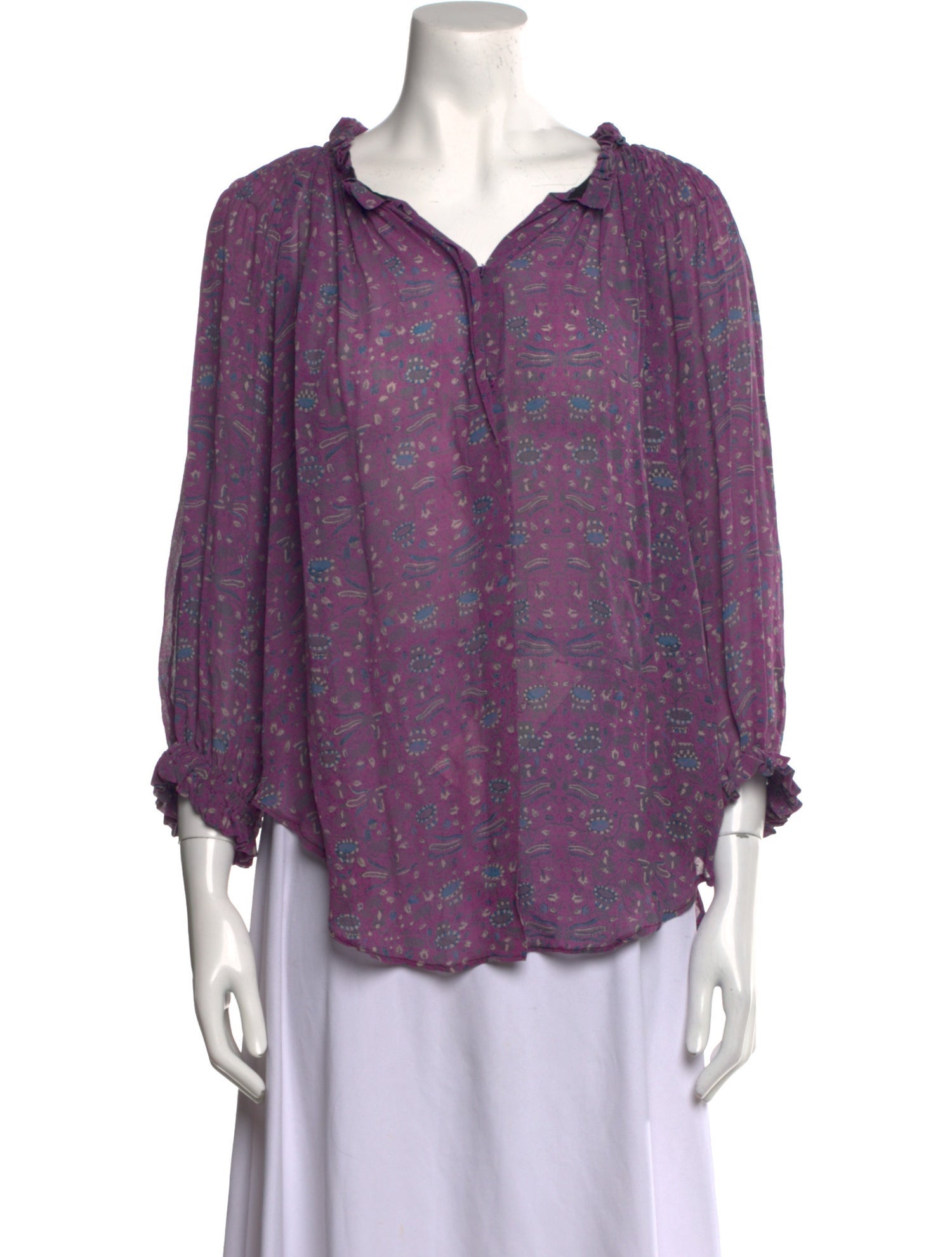 Isabel Marant Silk Printed Blouse