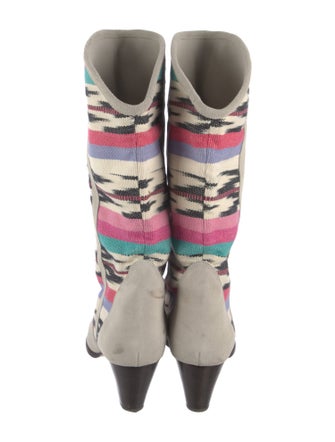Isabel Marant Suede Printed Sock Boots