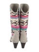 Isabel Marant Suede Printed Sock Boots