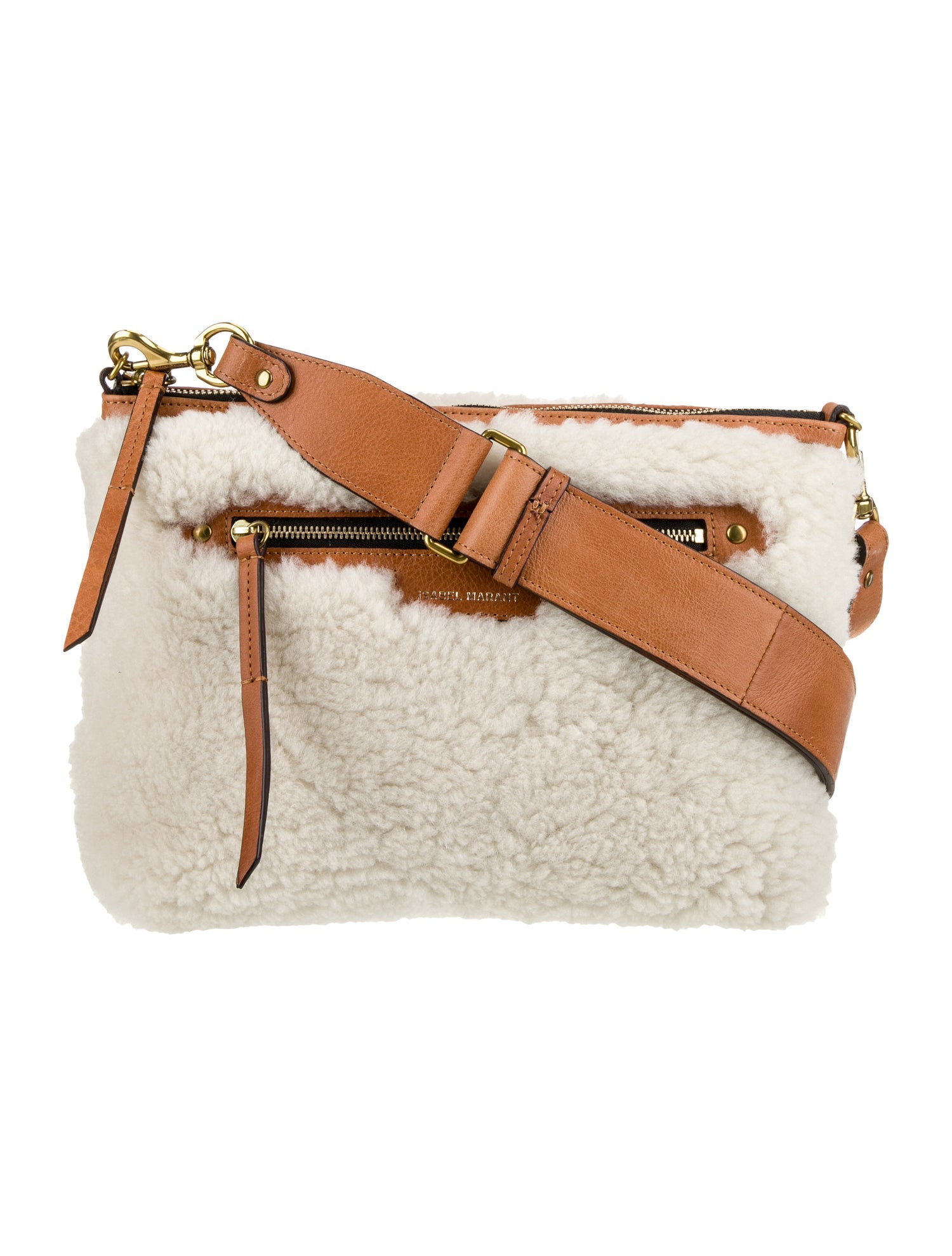 Isabel Marant Shearling Shoulder Bag