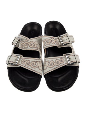 Isabel Marant Suede Printed Slides