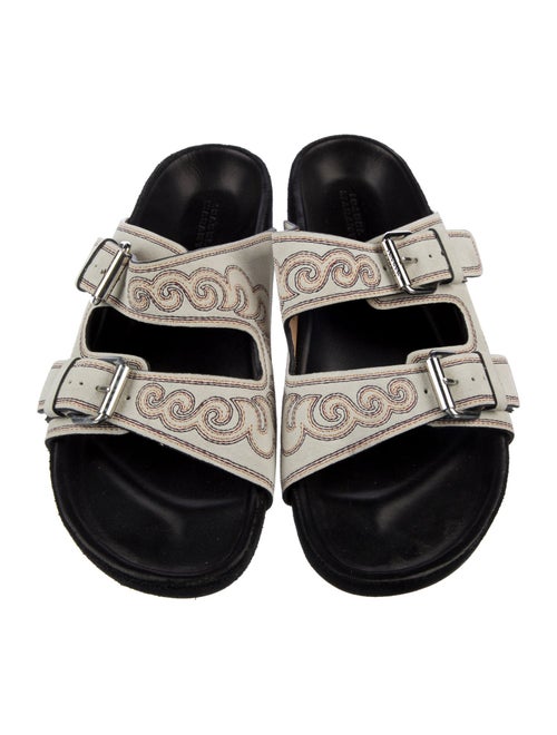 Isabel Marant Suede Printed Slides