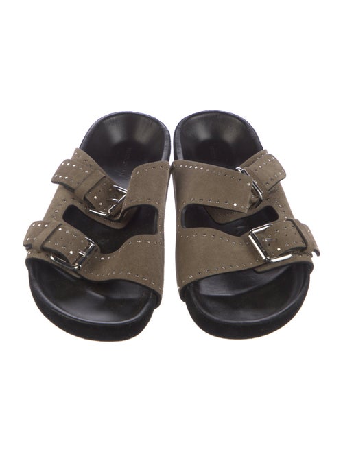Isabel Marant Suede Studded Accents Slides