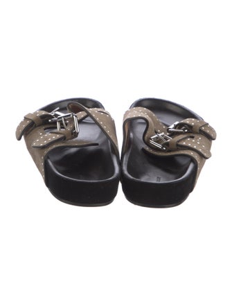 Isabel Marant Suede Studded Accents Slides