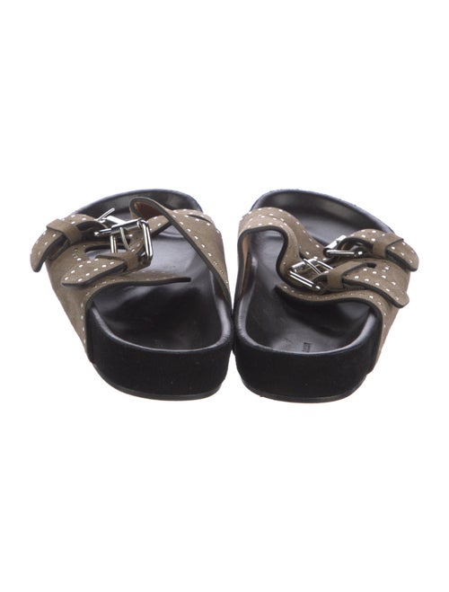 Isabel Marant Suede Studded Accents Slides