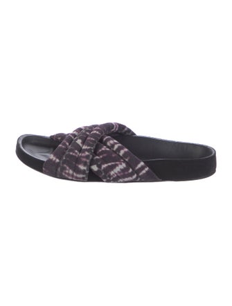 Isabel Marant Suede Printed Slides
