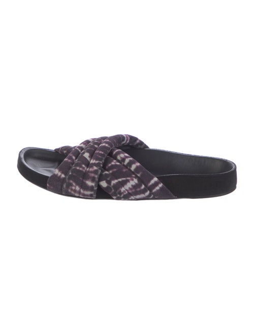 Isabel Marant Suede Printed Slides