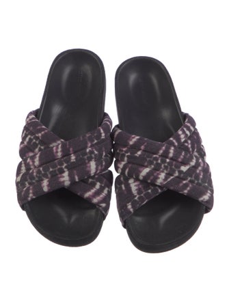 Isabel Marant Suede Printed Slides