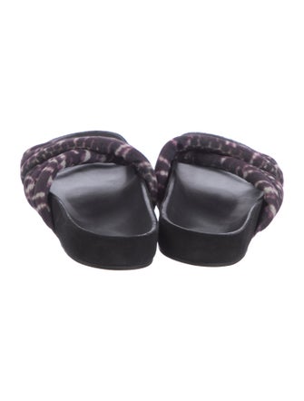 Isabel Marant Suede Printed Slides