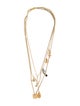 Isabel Marant Crystal Multistrand Charm Necklace