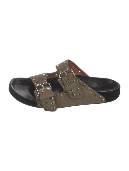 Isabel Marant Suede Studded Accents Slides