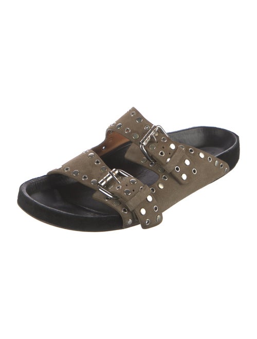 Isabel Marant Suede Studded Accents Slides