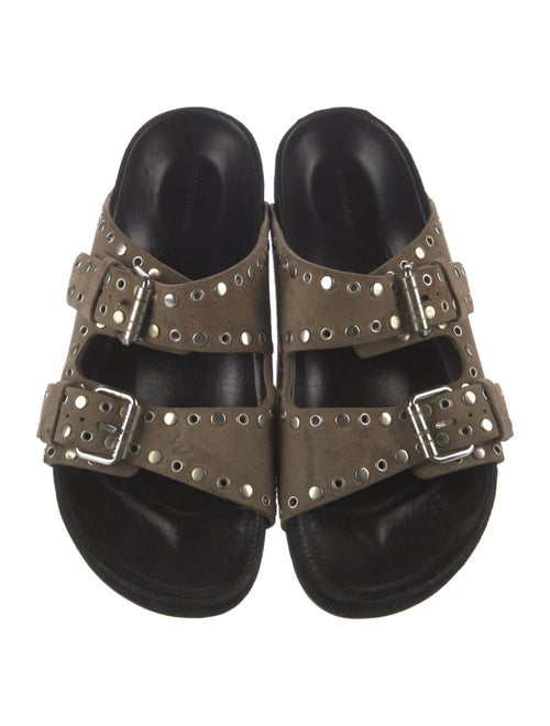 Isabel Marant Suede Studded Accents Slides