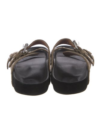 Isabel Marant Suede Studded Accents Slides