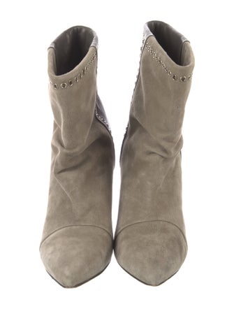 Isabel Marant Suede Studded Accents Western Boots