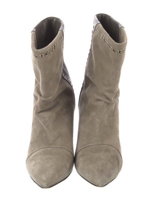 Isabel Marant Suede Studded Accents Western Boots