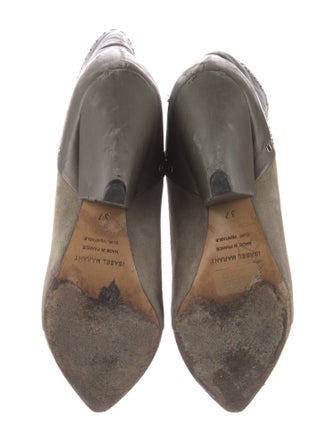 Isabel Marant Suede Studded Accents Western Boots